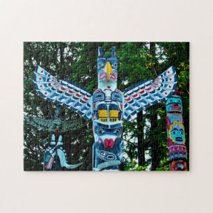 Totem Pole Vancouver. Rompecabezas