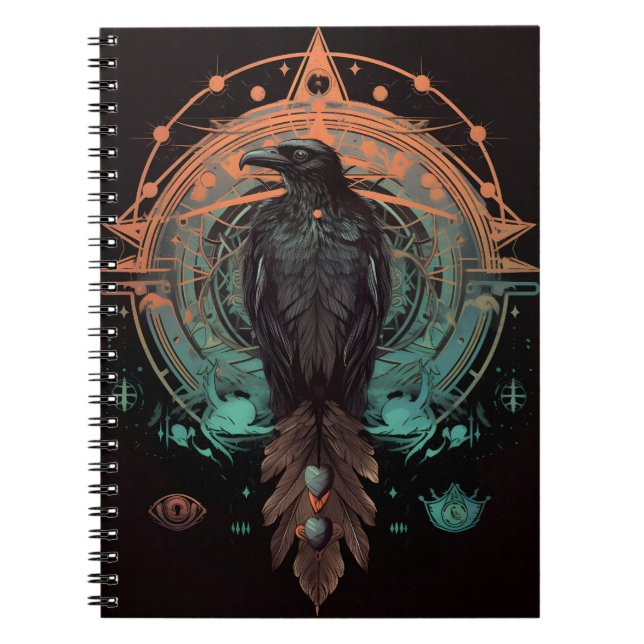 Tótem Raven , Cuaderno de cuerdas para animales es (Frente)