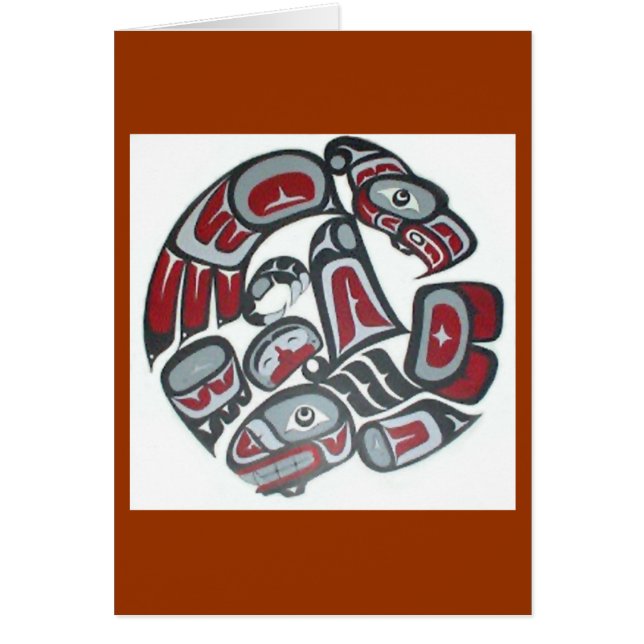 Tótem tribal americano nativo musical (Frente)