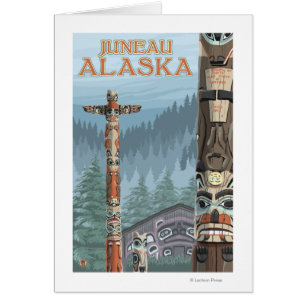 Tótemes de Alaska - Juneau, Alaska