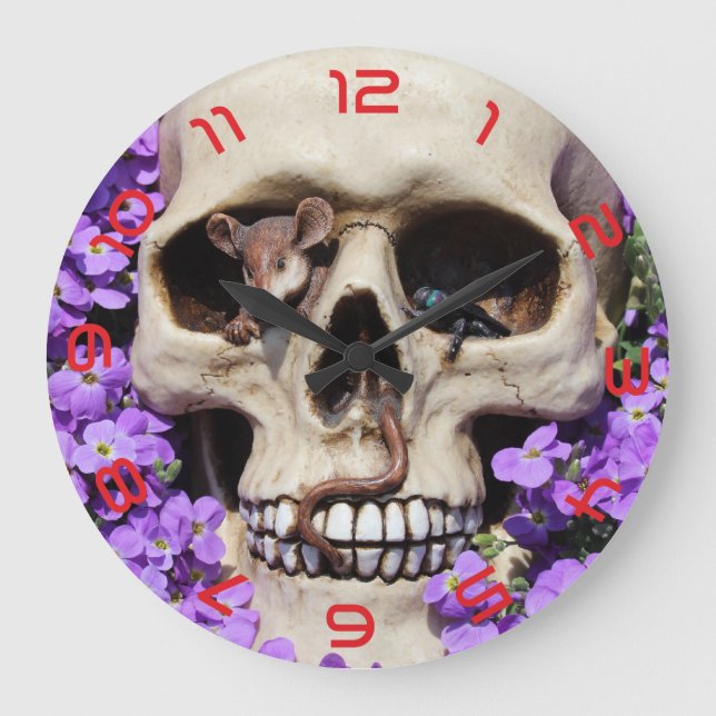Totenkopf - gótico / reloj de pared (Anverso)