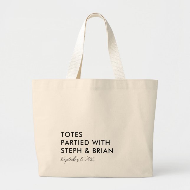 Totes con pareja, bolsa de bienvenida Boda (Frente)