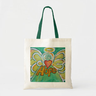 Totes de la bolsa de arte Hope Angel Word
