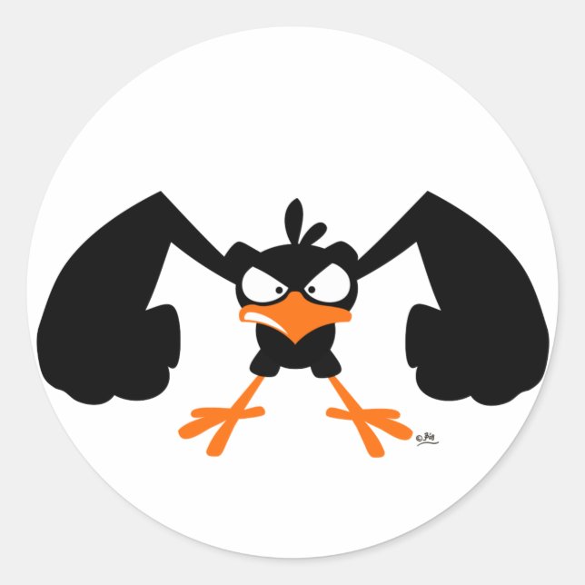 Tough lil' birdie :) pegatina (Anverso)