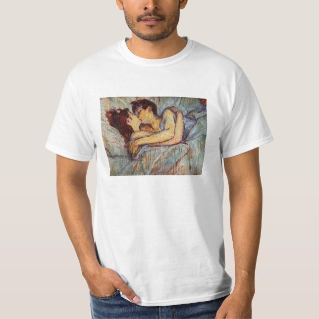 Toulouse-Lautrec en cama la camiseta del beso (Anverso)
