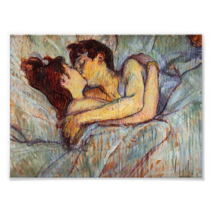 Toulouse-Lautrec en cama la impresión de la foto