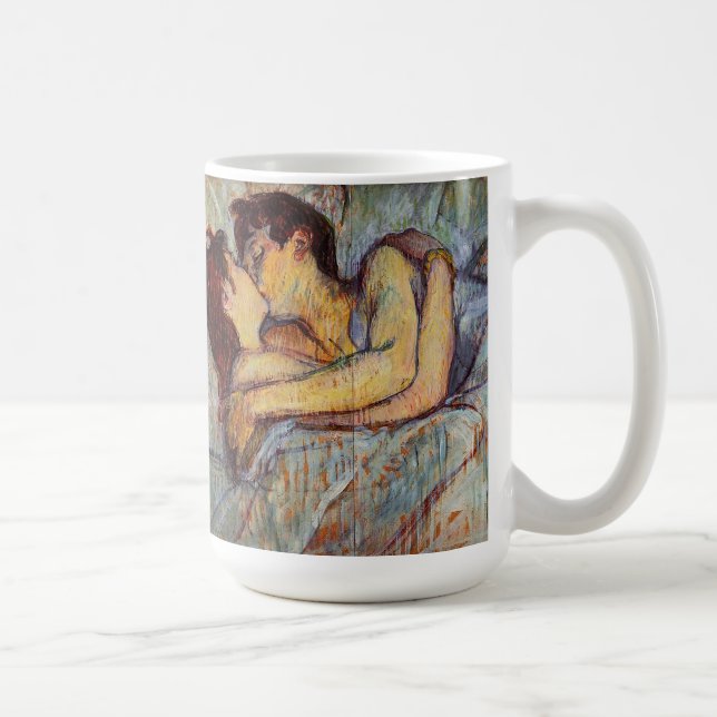 Toulouse-Lautrec en cama la taza del beso (Derecha)