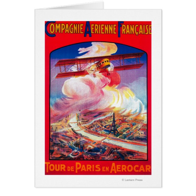 Tour de París, Francia en Aerocar PosterEurope (Frente)