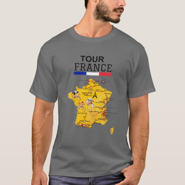 Tour Francia Ciclismo Jersey Bicicleta Carretera F (Anverso)