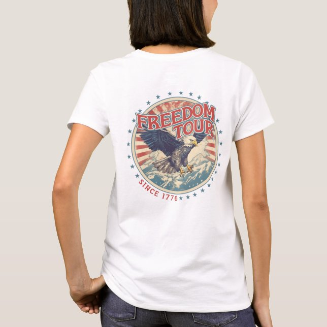 Tour por la libertad: camiseta patriótica (Reverso)