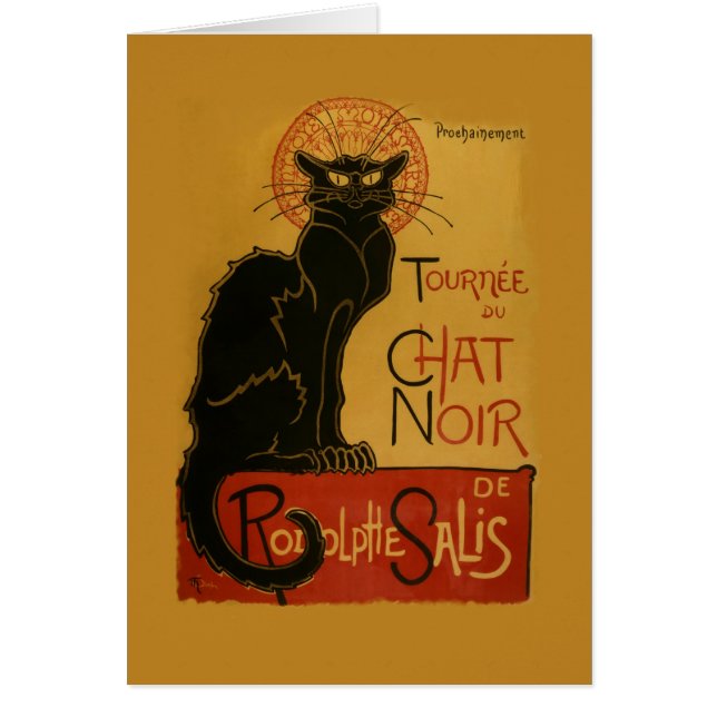 Tournee de Chat Noir Gato Negro (Frente)