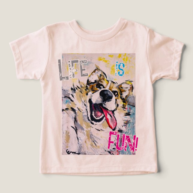 Tout sourire Life is fun! T-shirt (Diseño delantero )
