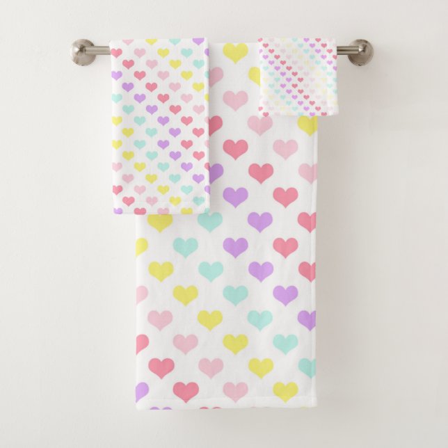 TOWEL DE BAÑO Pastel Love & Heart (In situ)