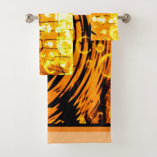 TOWEL SET, tonos cálidos