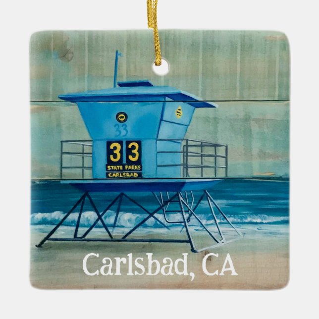 Tower 33 Carlsbad, CA Ornamento de Navidad (Anverso)