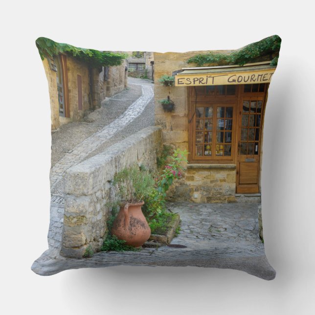 Townscape en almohada de tiro de Dordoña, Francia (Anverso)