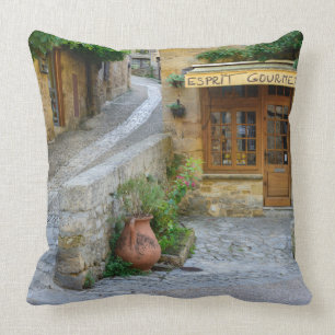 Townscape en almohada de tiro de Dordoña, Francia