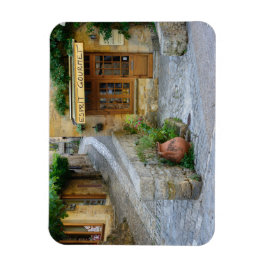 Townscape en Dordoña, Francia, imán rectangular