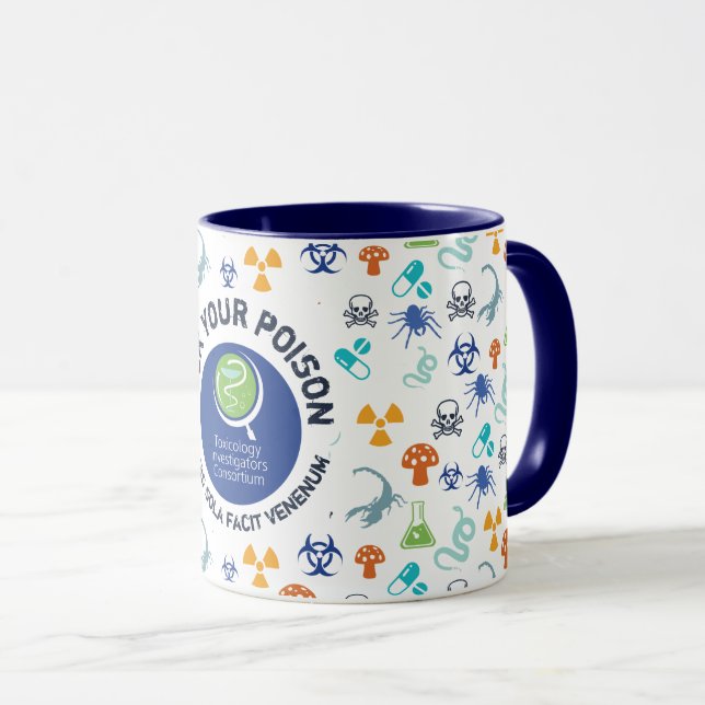 ToxIC Elija su taza de café de dos tonos azul vene (Anverso derecho)