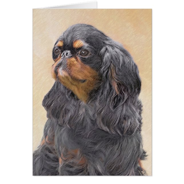 Toy English Spaniel Pintura Original Arte Animal (Frente)