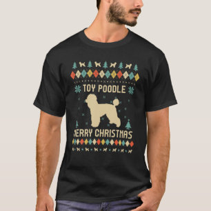 TOY POODLE Funny Navidades feos Sweater Vintage Re