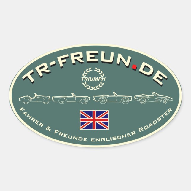 TR-Freun.de pegatina Oval (Anverso)