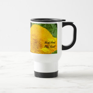 ¡Trabaja Duro Juega Duro! Taza de Café de Viaje Gi