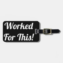 Trabajado para esta etiqueta del equipaje