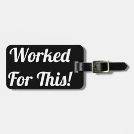 Trabajado para esta etiqueta del equipaje