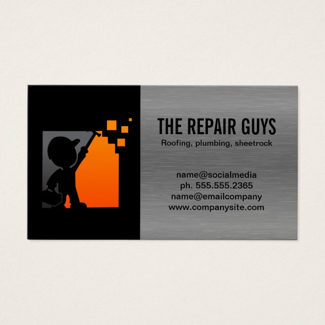 Trabajador de construcción | Arreglo de carpinterí (Frente)