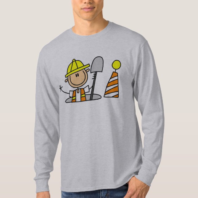 Trabajador de construcción en camiseta de la boca (Anverso)