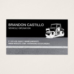 Trabajador de construcción Rodillo de carreteras