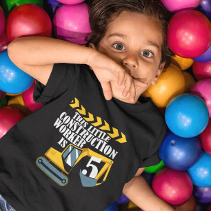 Trabajador de la construcción 5.ª camiseta de cump