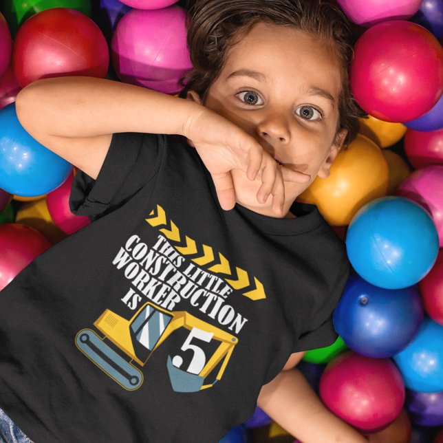 Trabajador de la construcción 5.ª camiseta de cump (Subido por el creador)