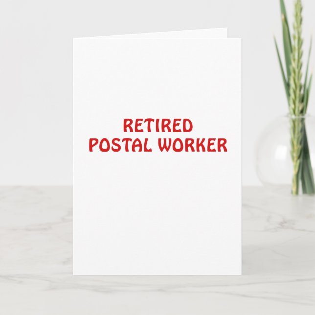 Trabajador postal retirado (Anverso)