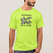 Trabajadores del hierro camiseta alta