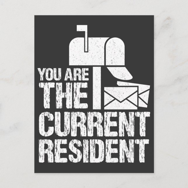 Trabajadores postales divertidos y residentes actu (Anverso)