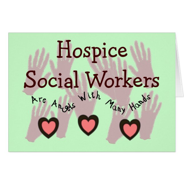 Trabajadores sociales de Hospicio "Se Angels With  (Anverso (Horizontal))