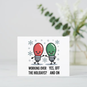 Trabajando durante las fiestas de Navidad Chiste d