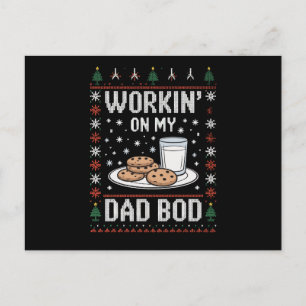 Trabajando En Mi Papá Bod Papá Navidad Feo Xmas