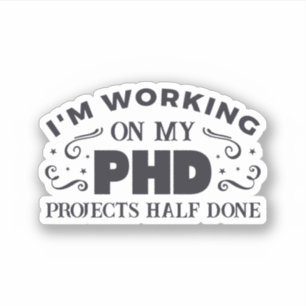 Trabajar con mi Pegatina de vinilo de PHD