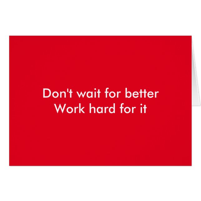 Trabajar duro (Anverso (Horizontal))