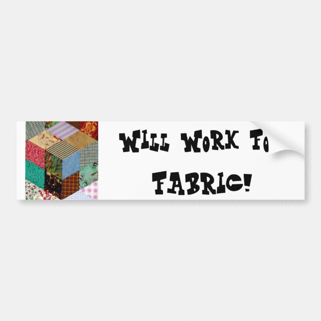 Trabajará para la pegatina para el parachoques de (Frente)