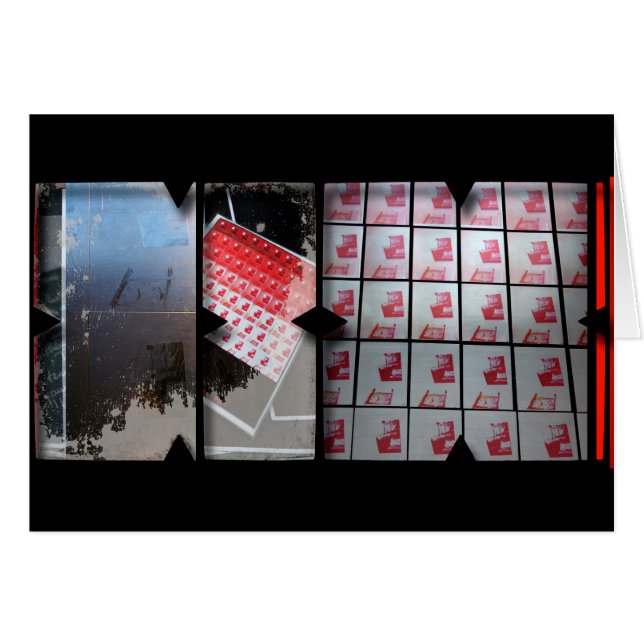 Trabajo abierto sobre fotomontaje de Open Red 15 (Anverso (Horizontal))