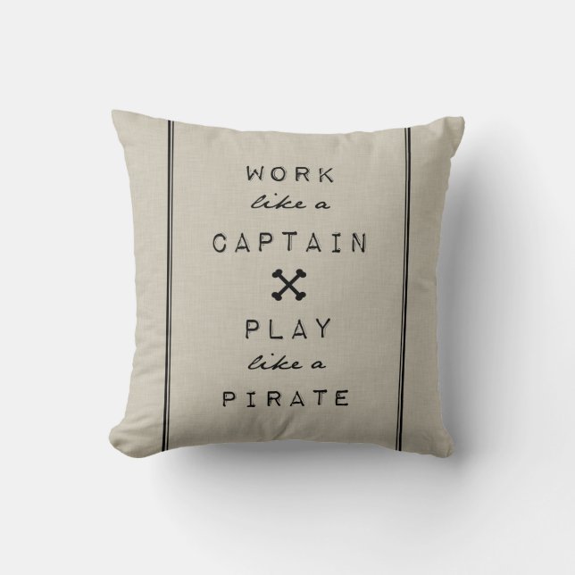 Trabajo como una almohada de capitán Play Like A (Anverso)
