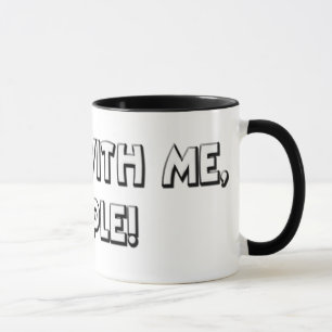 Trabajo conmigo taza de la gente
