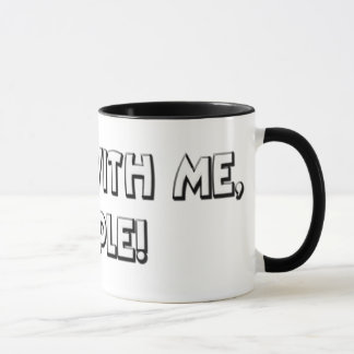 Trabajo conmigo taza de la gente