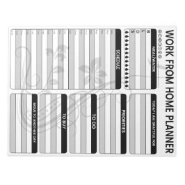 Trabajo desde Home Planner, Bloc de notas de Busin