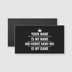 Trabajo divertido personalizado y nombre de aficio