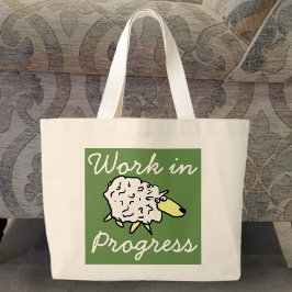 "Trabajo en curso" Bolsa de proyecto de Personaliz